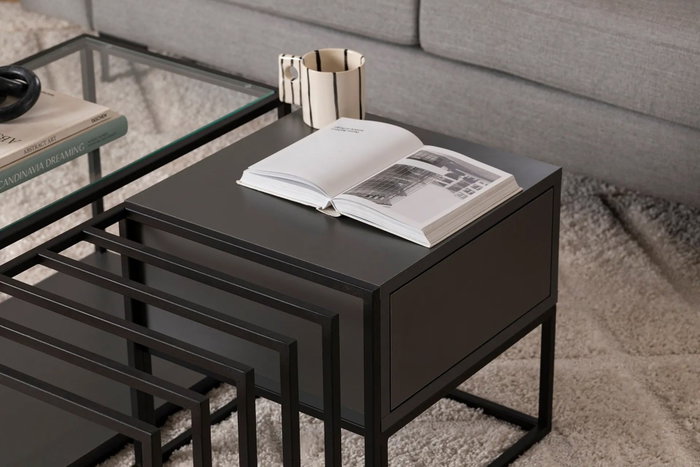 Hanah Home Mesa de centro Charlotte - Negro